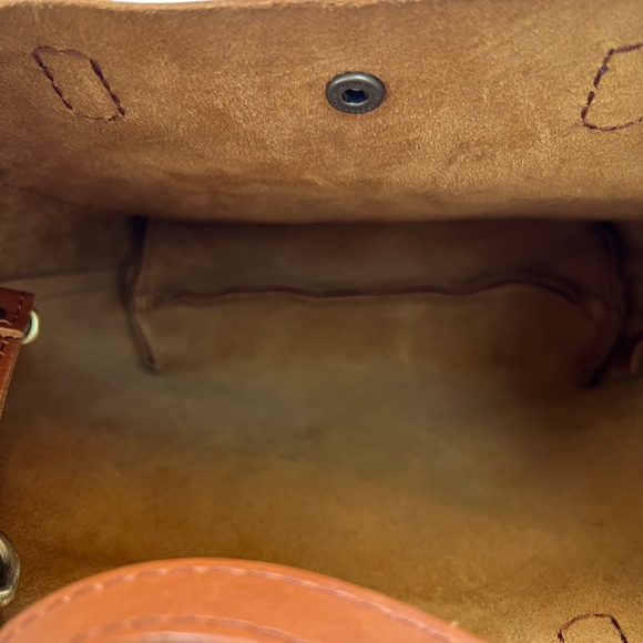 Like New! Portland Leather Wildflower Honey Mini Crossbody Tote - Picture 12 of 12